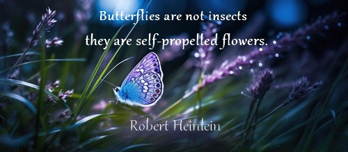 Butterflies are not insects, they are self-propelled flowers